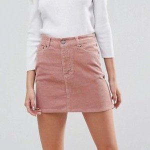 ASOS Pink Corduroy Button Down Skirt – US 8 (EUC)